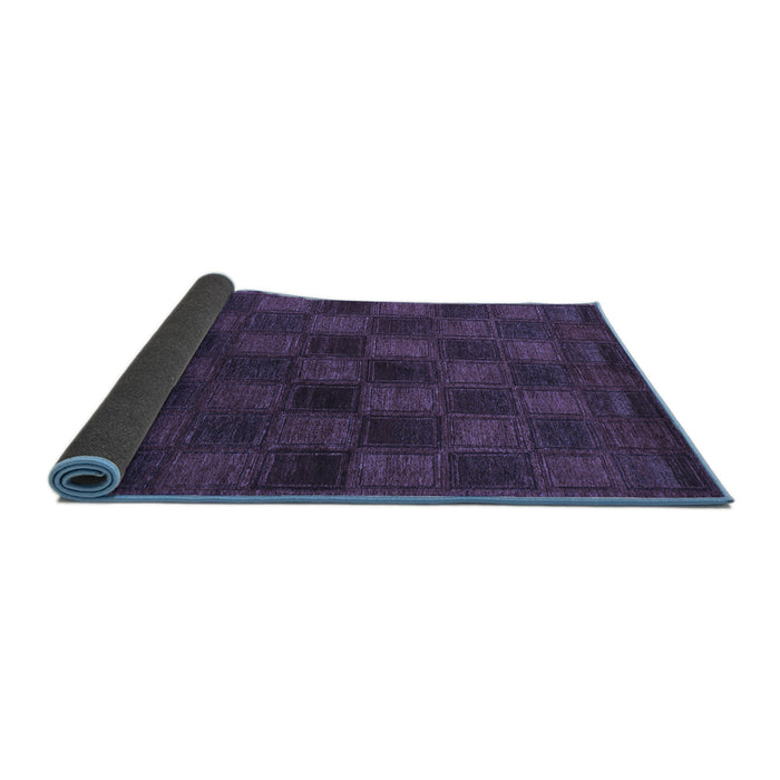 Sideview of Abstract Blue Modern Rug, abs1556blu