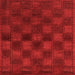 Square Abstract Orange Modern Rug, abs1556org