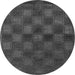 Round Abstract Gray Modern Rug, abs1556gry