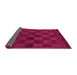 Sideview of Abstract Pink Modern Rug, abs1556pnk