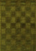 Machine Washable Abstract Green Modern Area Rugs, wshabs1556grn