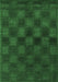 Machine Washable Abstract Emerald Green Modern Area Rugs, wshabs1556emgrn