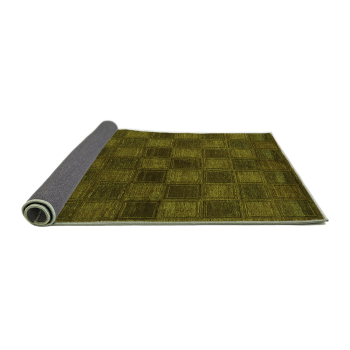 Sideview of Abstract Green Modern Rug, abs1556grn