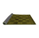 Sideview of Abstract Green Modern Rug, abs1556grn