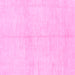 Square Machine Washable Solid Pink Modern Rug, wshabs1557pnk