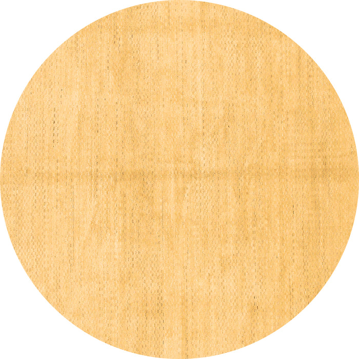 Round Machine Washable Solid Brown Modern Rug, wshabs1557brn