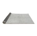 Sideview of Solid Gray Modern Rug, abs1557gry