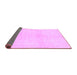 Sideview of Solid Purple Modern Rug, abs1557pur