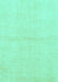 Machine Washable Solid Turquoise Modern Area Rugs, wshabs1558turq