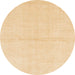 Round Machine Washable Abstract Brown Gold Rug, wshabs1558