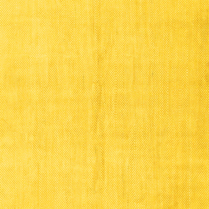 Square Machine Washable Solid Yellow Modern Rug, wshabs1558yw
