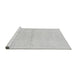 Sideview of Machine Washable Solid Gray Modern Rug, wshabs1558gry