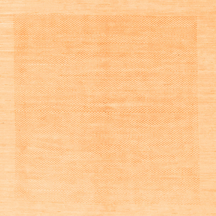 Square Solid Orange Modern Rug, abs1559org