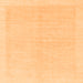 Square Solid Orange Modern Rug, abs1559org