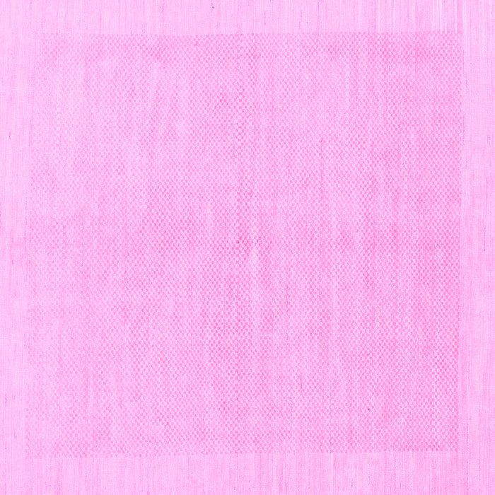 Square Machine Washable Solid Pink Modern Rug, wshabs1559pnk