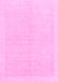 Machine Washable Solid Pink Modern Rug, wshabs1559pnk