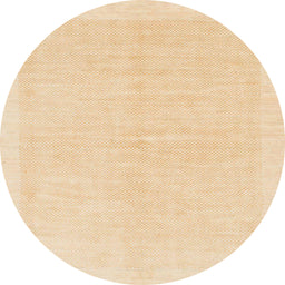 Round Abstract Khaki Gold Solid Rug, abs1559