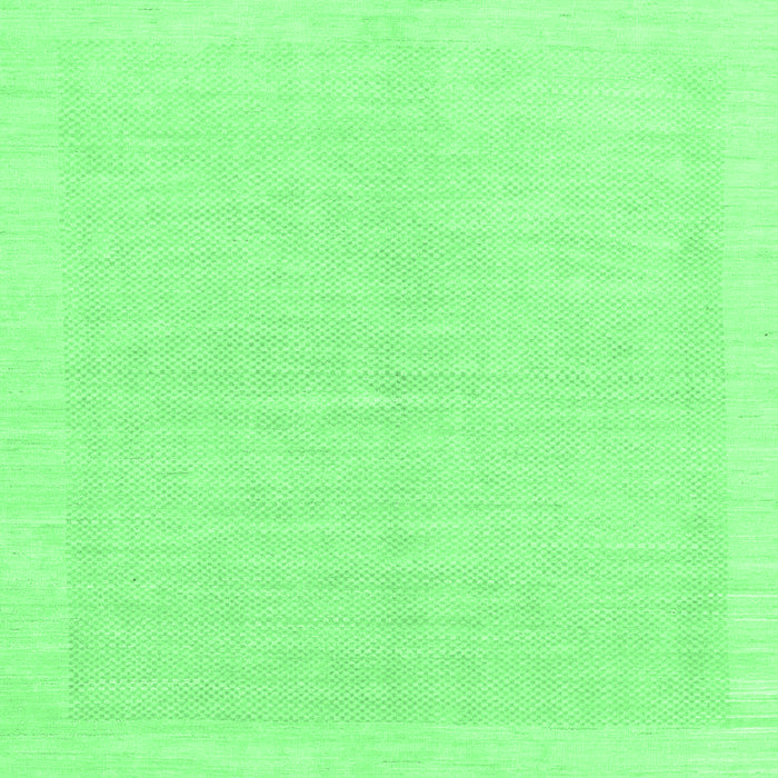 Square Solid Emerald Green Modern Rug, abs1559emgrn