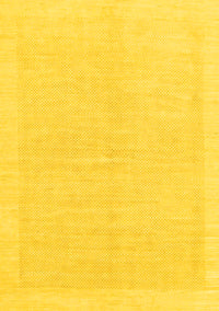 Solid Yellow Modern Rug, abs1559yw