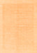 Machine Washable Solid Orange Modern Area Rugs, wshabs1559org