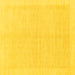 Square Machine Washable Solid Yellow Modern Rug, wshabs1559yw