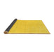 Sideview of Solid Yellow Modern Rug, abs1559yw