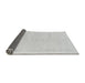 Sideview of Solid Gray Modern Rug, abs1559gry