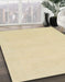 Machine Washable Abstract Brown Gold Rug in a Family Room, wshabs155