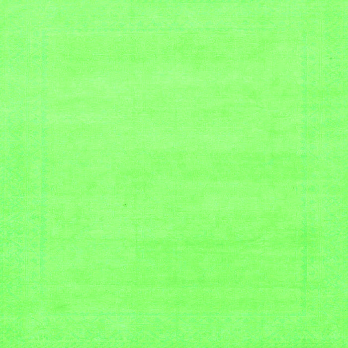 Square Solid Green Modern Rug, abs155grn