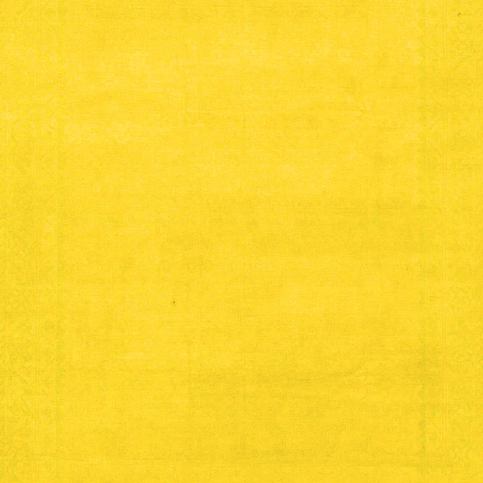 Machine Washable Solid Yellow Modern Rug, wshabs155yw