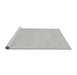 Sideview of Machine Washable Solid Gray Modern Rug, wshabs155gry