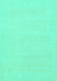 Solid Turquoise Modern Rug, abs155turq