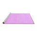 Sideview of Machine Washable Solid Purple Modern Area Rugs, wshabs155pur