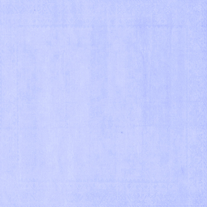 Square Machine Washable Solid Blue Modern Rug, wshabs155blu