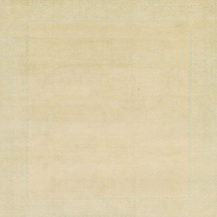 Square Machine Washable Abstract Brown Gold Rug, wshabs155