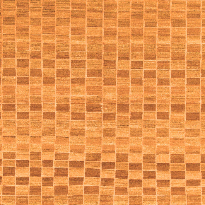 Square Machine Washable Solid Orange Modern Area Rugs, wshabs1560org