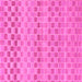 Square Machine Washable Solid Pink Modern Rug, wshabs1560pnk