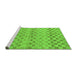 Sideview of Machine Washable Solid Green Modern Area Rugs, wshabs1560grn