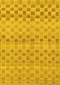 Solid Yellow Modern Rug, abs1560yw