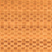 Square Solid Orange Modern Rug, abs1560org