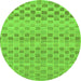 Round Solid Green Modern Rug, abs1560grn