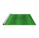 Sideview of Machine Washable Abstract Green Modern Area Rugs, wshabs1561grn