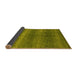 Sideview of Abstract Yellow Modern Rug, abs1561yw