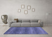 Machine Washable Abstract Blue Modern Rug in a Living Room, wshabs1561blu