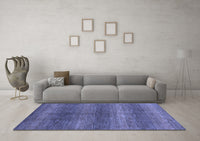 Machine Washable Abstract Blue Modern Rug, wshabs1561blu