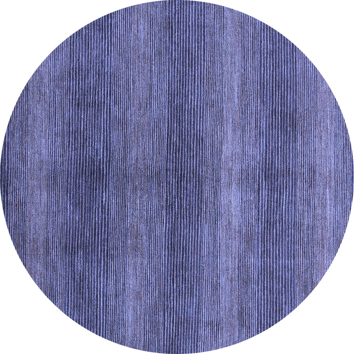 Round Abstract Blue Modern Rug, abs1561blu