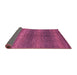 Sideview of Abstract Pink Modern Rug, abs1561pnk