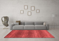 Machine Washable Abstract Red Modern Rug, wshabs1561red