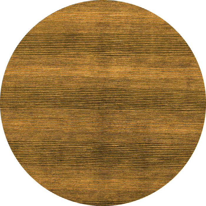 Round Abstract Orange Modern Rug, abs1561org