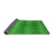 Sideview of Abstract Green Modern Rug, abs1561grn